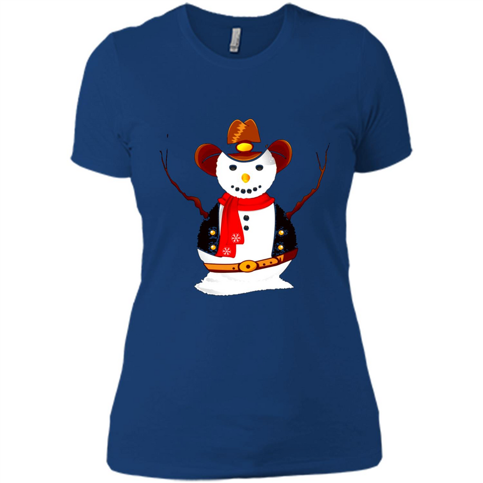 Snowman Cowboy Merry Christmas Xmas