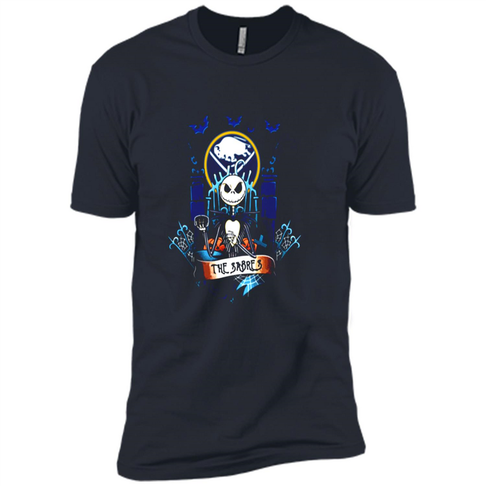 Buffalo Sabres Halloween The Nightmare Before Christmas - Premium Short Sleeve T-Shirt