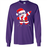 Christmas shirt Dabbing Santa Claus Xmas Gift - Long Sleeve T-Shirt