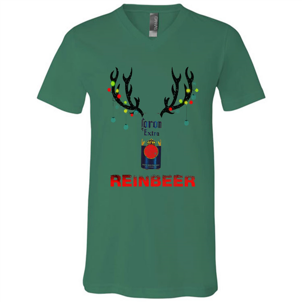 Corona Extra reinbeer Christmas - Canvas Unisex V-Neck