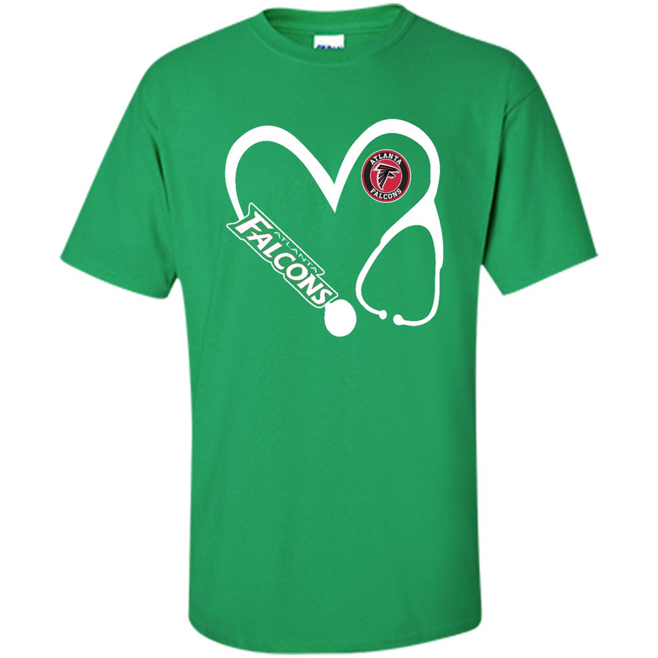 Stethoscope Heart Love Atlanta Falcons For Football Lovers