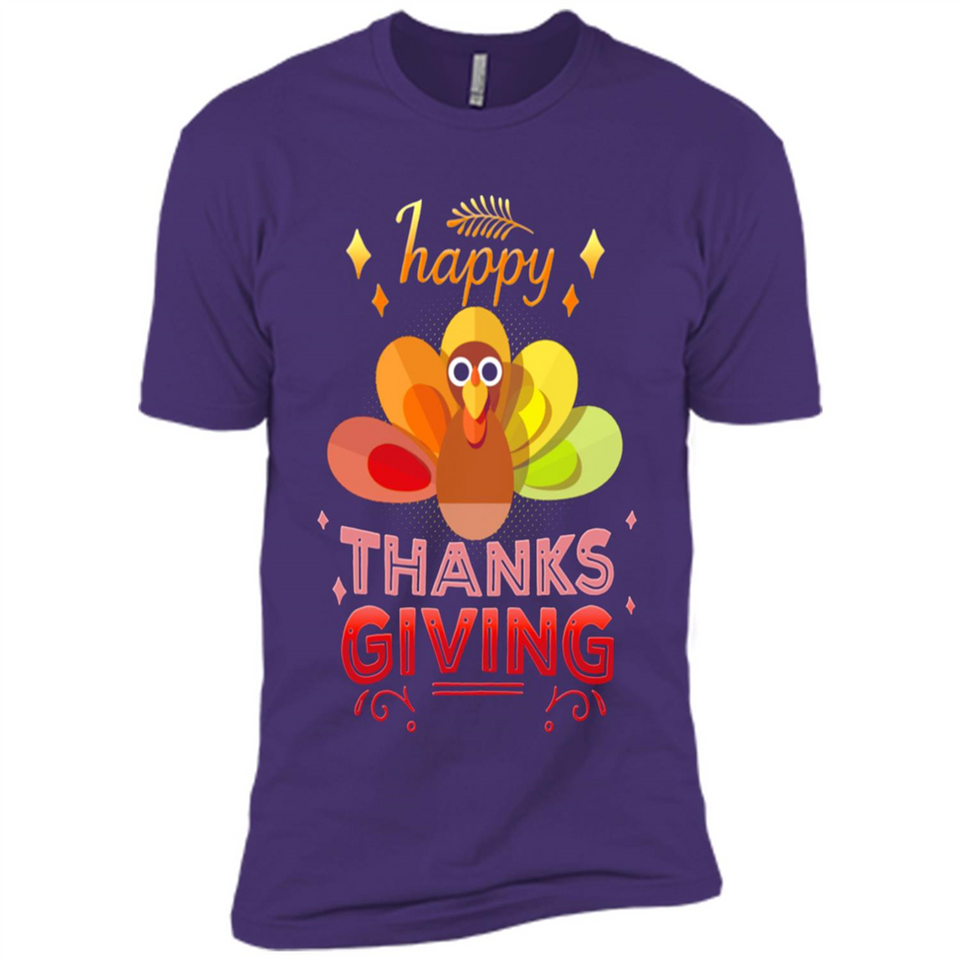 Happy Thanksgiving Turkey Day Colorful Cute