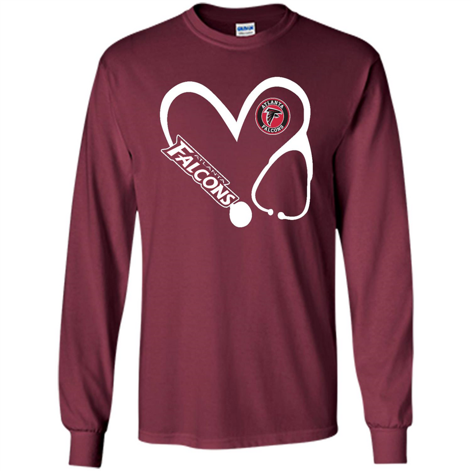 Stethoscope Heart Love Atlanta Falcons For Football Lovers