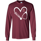 Stethoscope Heart Love Atlanta Falcons For Football Lovers
