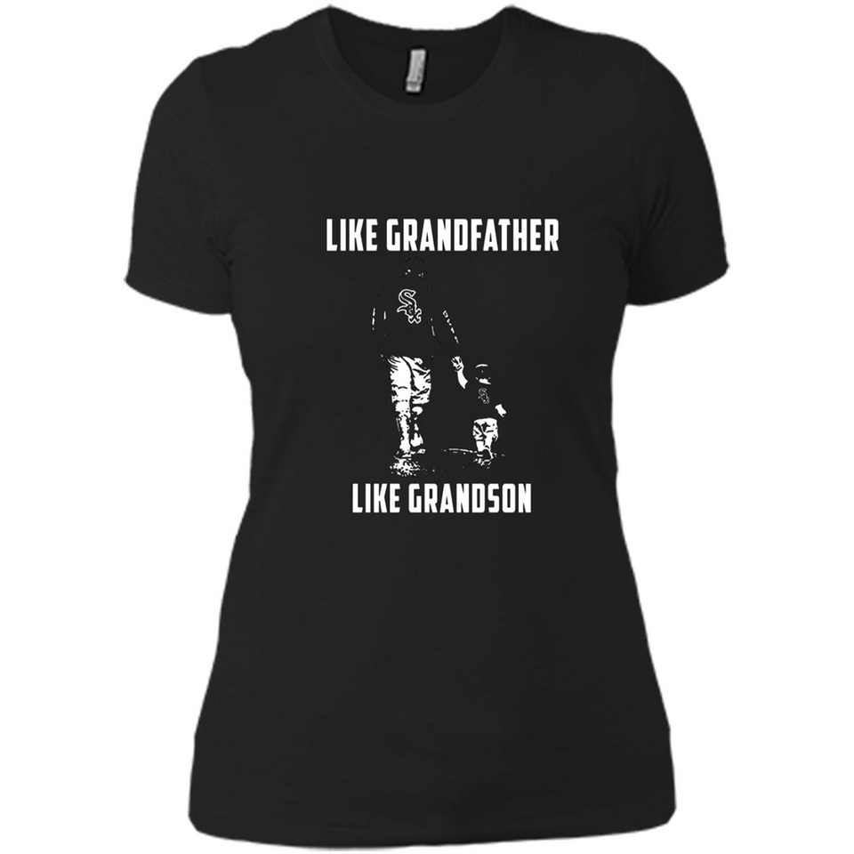 Chicago White Sox GrandFather Like GrandSon - Ladies' Boyfriend T-Shirt