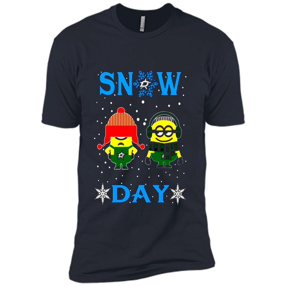 Snow Day Shirt For Dallas Stars Vs Minion Fans pingpong