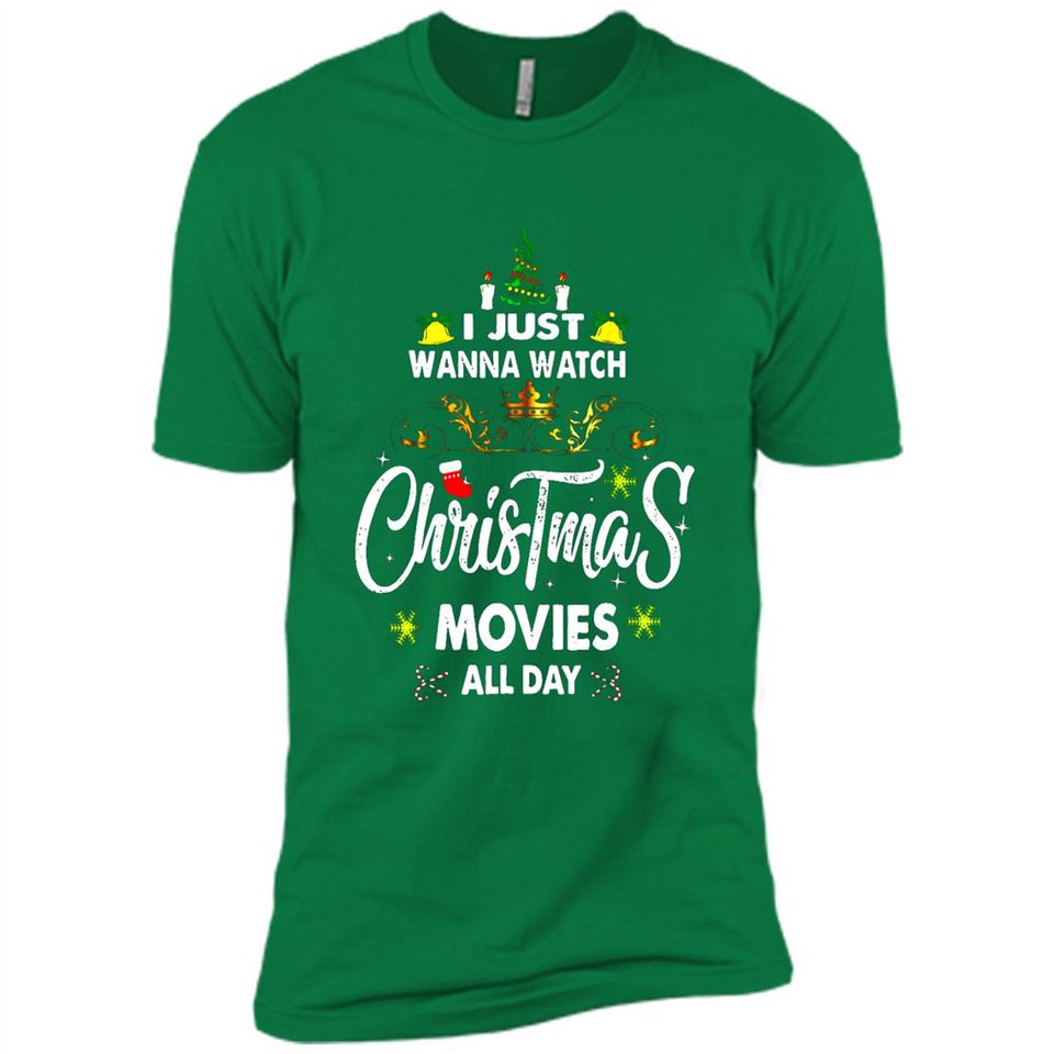 Funny Christmas Movie Shirt, Christmas Movies - Premium Short Sleeve T-Shirt