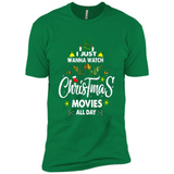 Funny Christmas Movie Shirt, Christmas Movies - Premium Short Sleeve T-Shirt