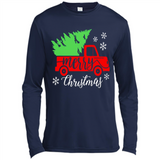 Vintage Christmas Classic Truck T-Shirt with Snow and Tree