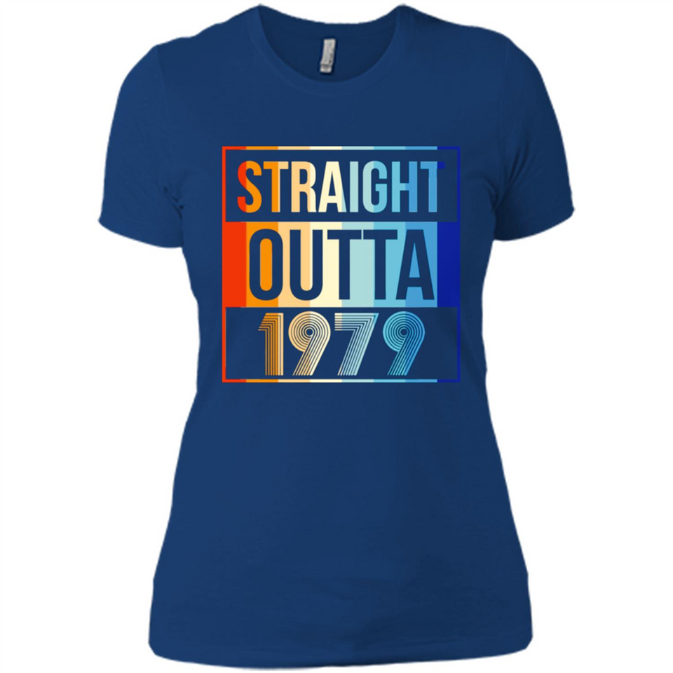 Retro Straight Outta 1979 39 Years Old - Ladies' Boyfriend T-Shirt
