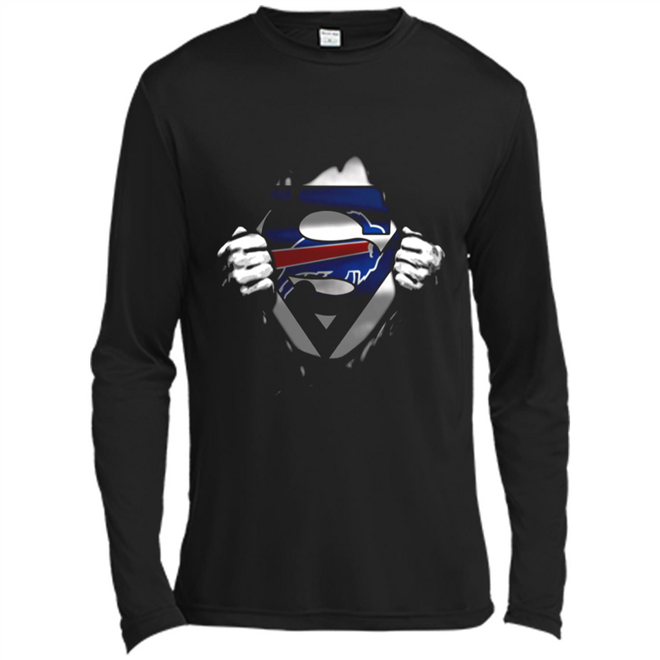 Buffalo Bills And Superman Fans - Canvas Long Sleeve T-Shirt