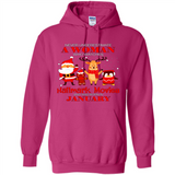 Never Underestimate A January Woman Watches Hallmark Movies Sweatshirt PINGPONG