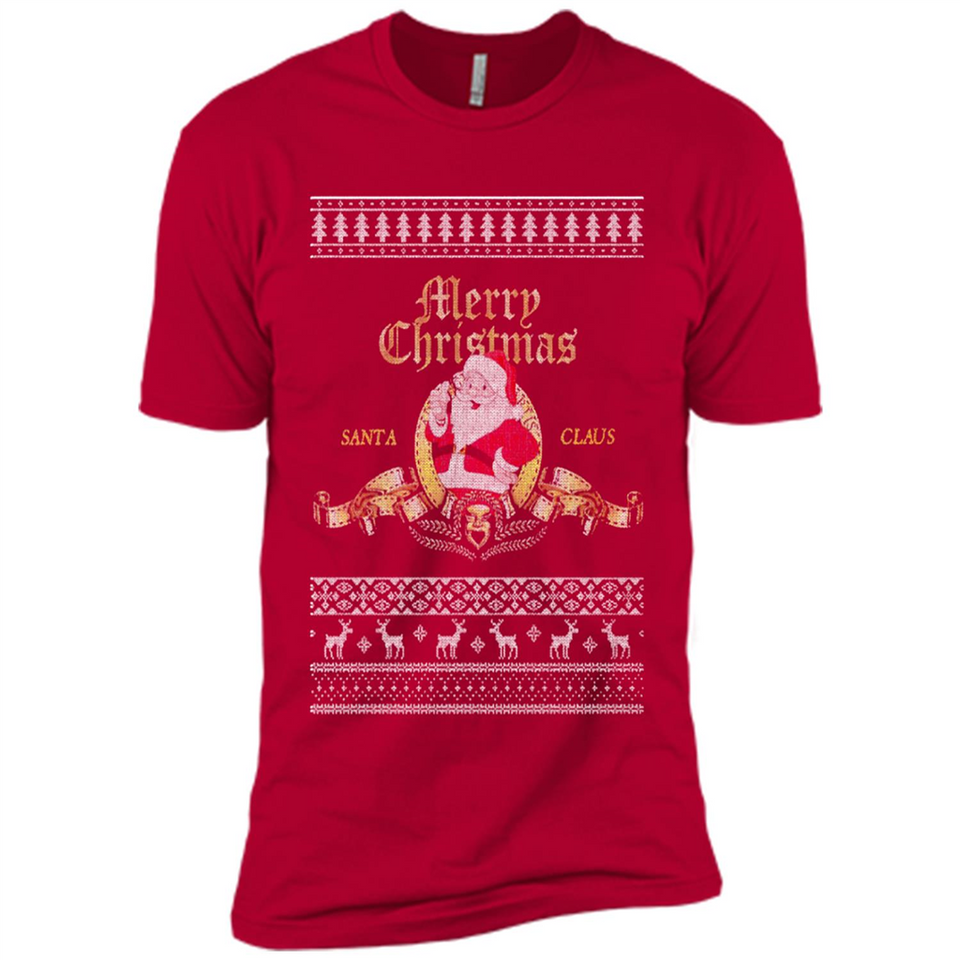 Christmas Santa Goldwyn Mayer Logo - Premium Short Sleeve T-Shirt