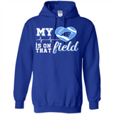 Carolina Panthers Football My Heart is on that Field - Hoodie