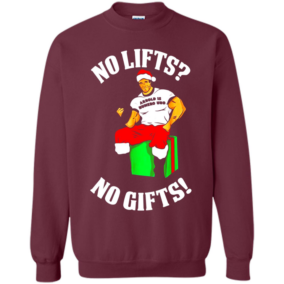 Arnold Is Numero Uno No Lifts No Gifts Christmas PINGPONG
