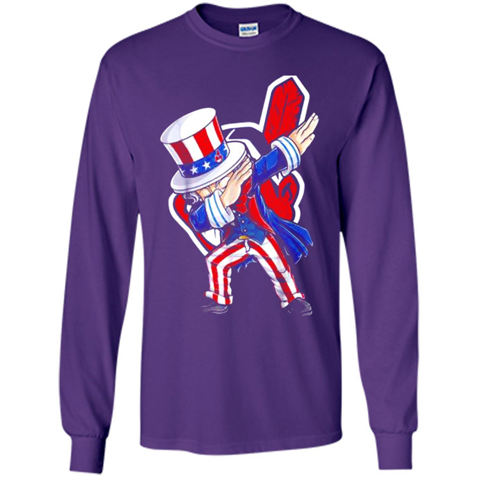 MLB CLEVELAND INDIANS UNCLE SAM DABBING INDEPENDENCE DAY