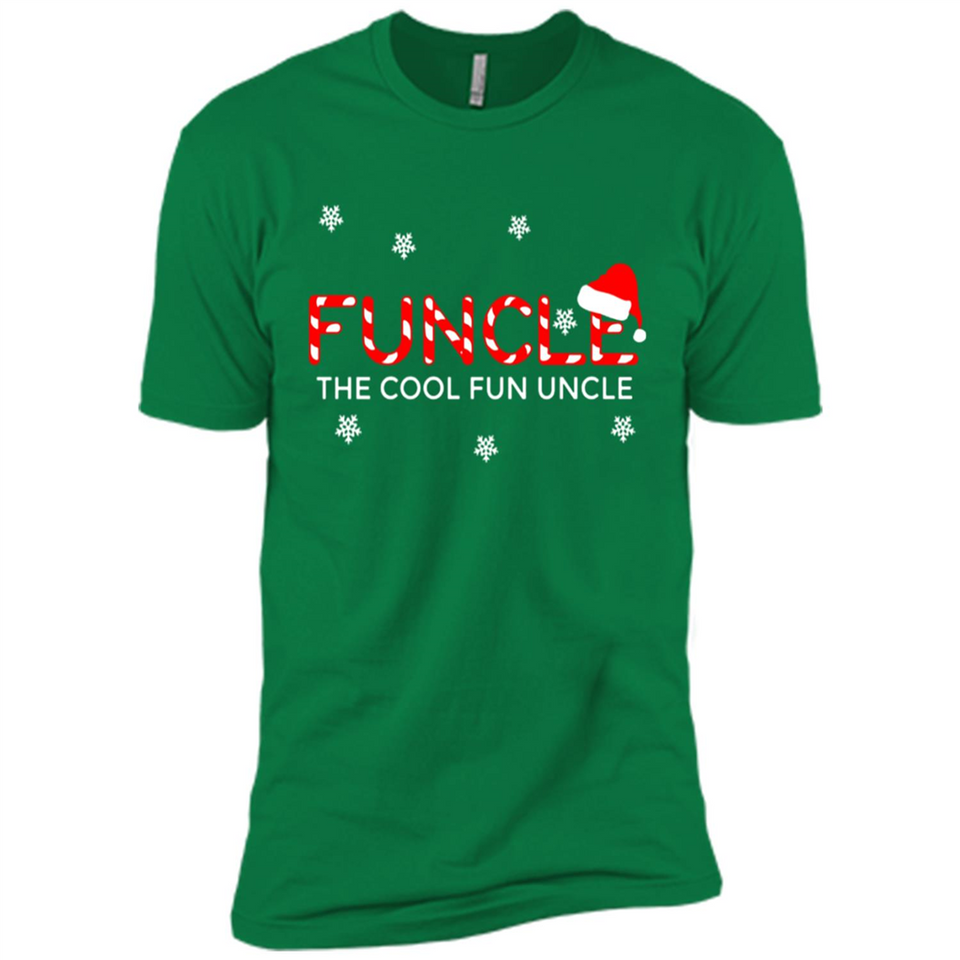 Mens Christmas Funcle The Cool Fun Uncle Definition Xmas - Premium Short Sleeve T-Shirt