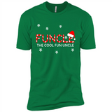 Mens Christmas Funcle The Cool Fun Uncle Definition Xmas - Premium Short Sleeve T-Shirt