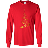 Music Note Christmas Tree Xmas Music Lover Mug PINGPONG - Long Sleeve T-Shirt