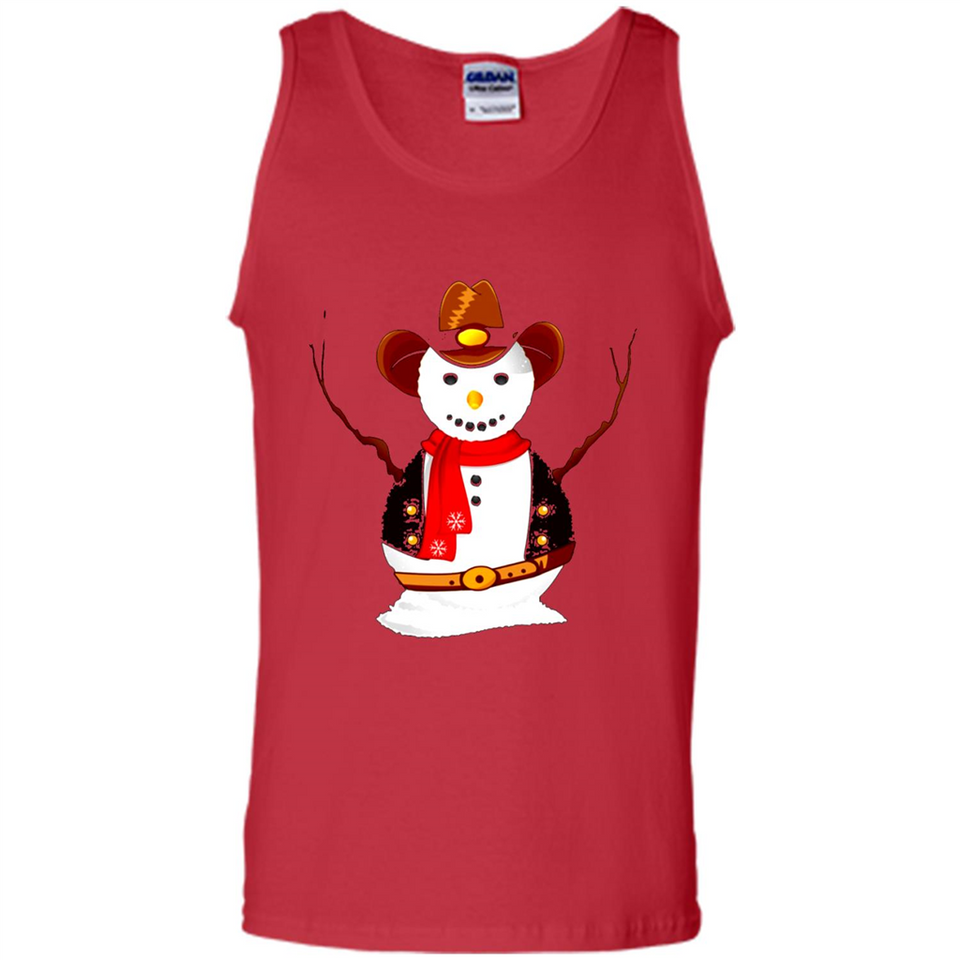 Snowman Cowboy Merry Christmas Xmas
