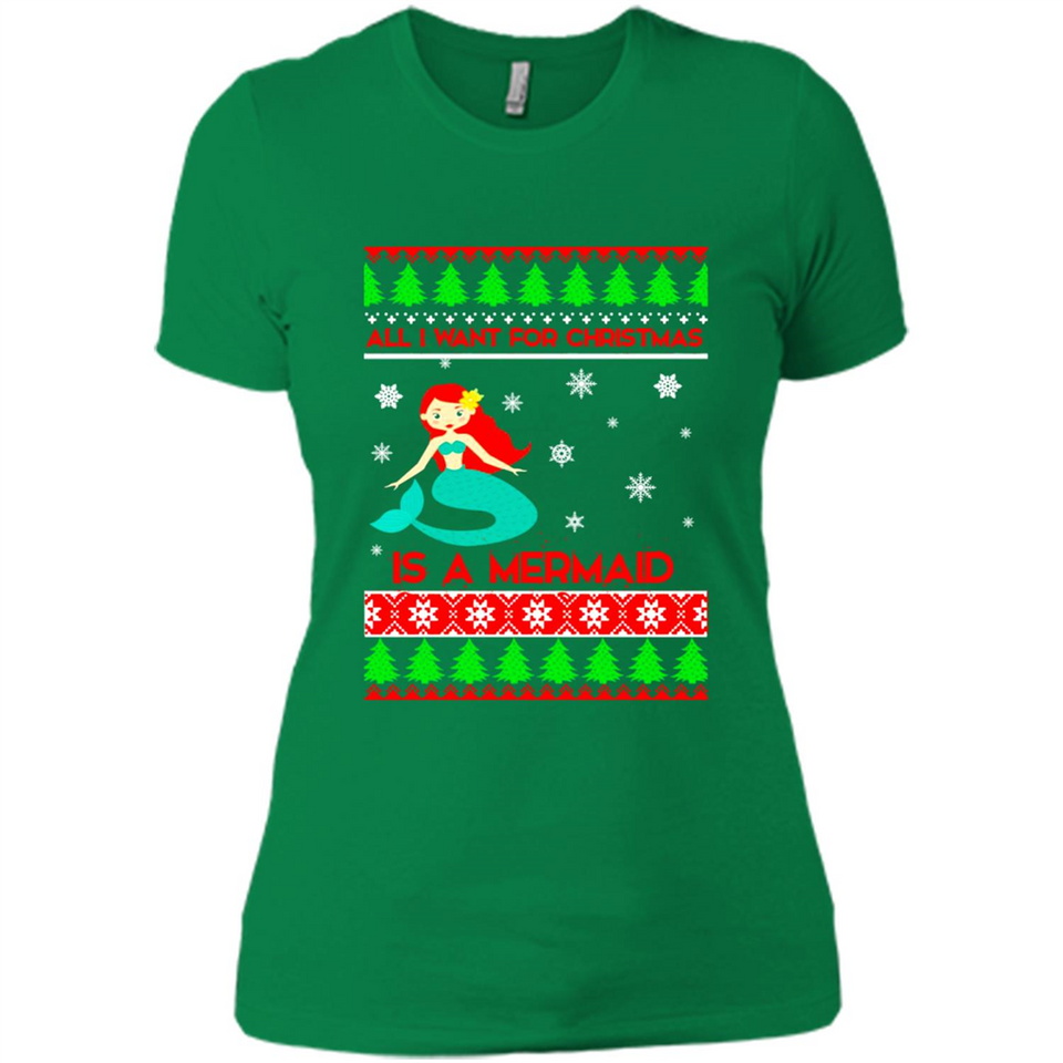All I Want For Christmas Is A Mermaid ugly PINGPONG