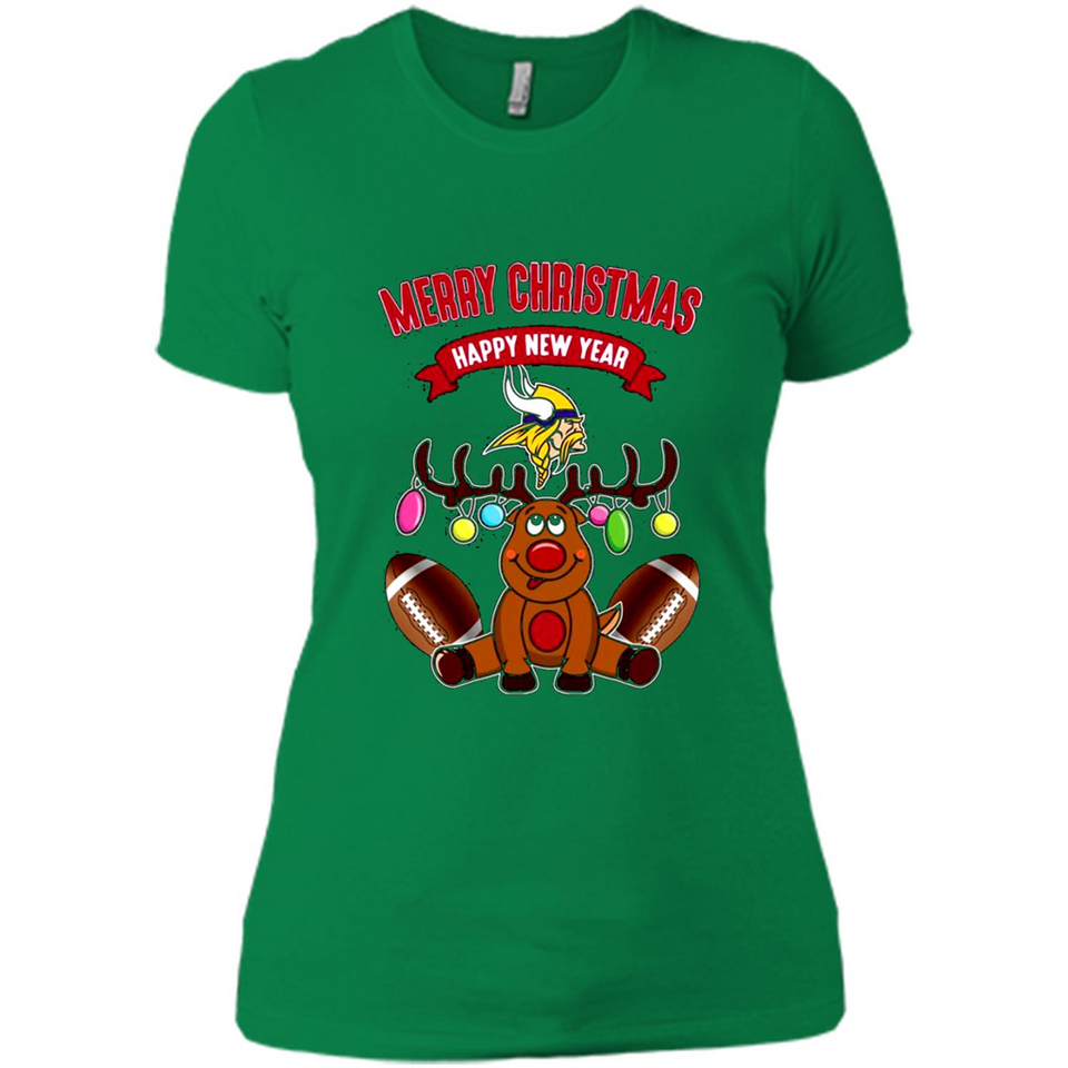 Minnesota Vikings NFL Reindeer Funny Merry Christmas And Happy New Year