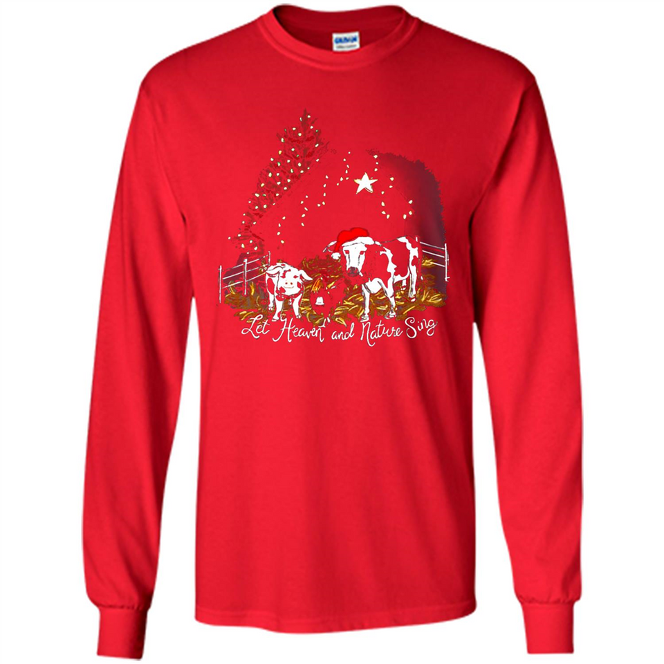 Let Heaven And Nature Sing Christmas Sweater PINGPONG - Long Sleeve T-Shirt