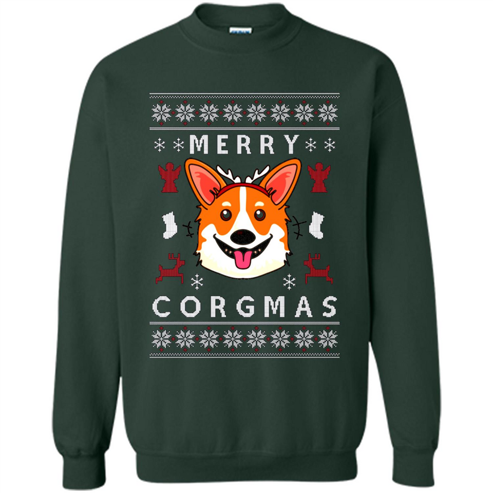 Merry Corgmas Christmas Corgi Christmas Sweatshirt 1 PINGPONG