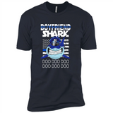 Police boyfriend Shark Blue Line Tee