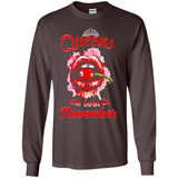 Queens Are Born In November T-Shirt Sexy Lips