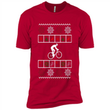 Christmas Ugly Sweater Best Cycling Ugly Christmas Sweater - Premium Short Sleeve T-Shirt