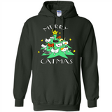 Merry Catmas Funny Cool Christmas Mug PINGPONG - Hoodie