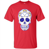 St. Louis Blues Hockey Sugar Skull Day of the Dead