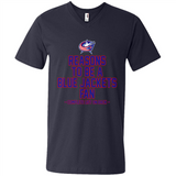 Reasons to be a Columbus Blue Jackets Fan Complete List on Back - Men's V-Neck