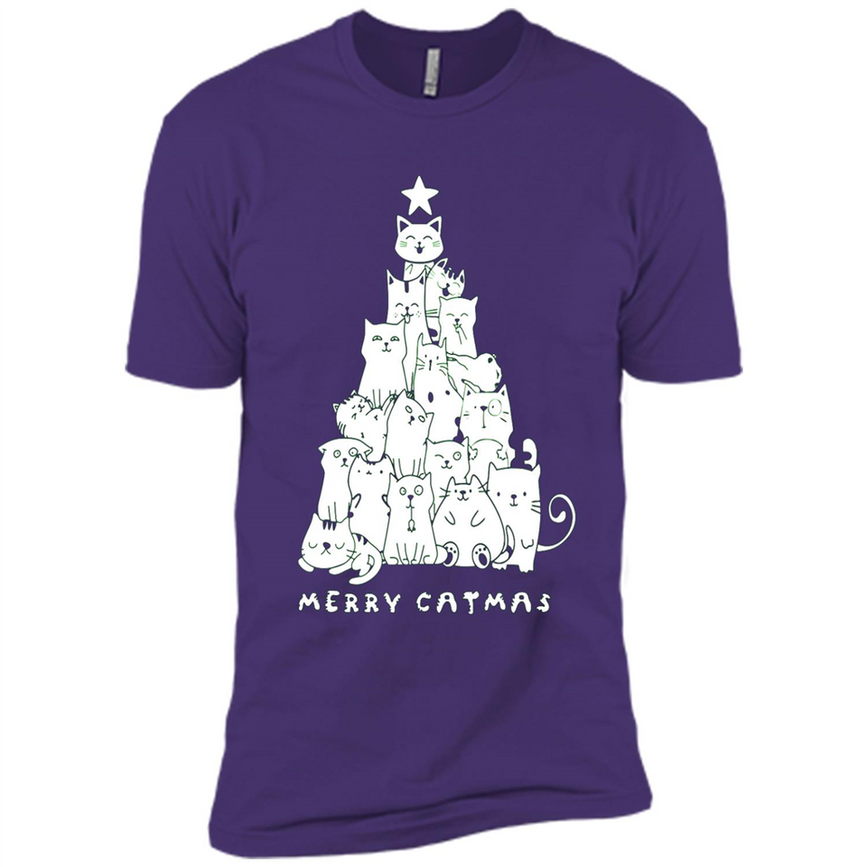 Merry Catmas - Merry Christmas Cat Lover Mug PINGPONG - Premium Short Sleeve T-Shirt