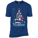 Christmas Ugly Sweater Animal Tree Pine Merry Christmas - Premium Short Sleeve T-Shirt
