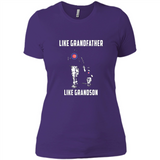 Chicago Cubs GrandFather Like GrandSon - Ladies' Boyfriend T-Shirt