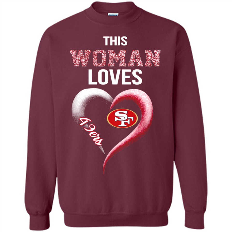 This Woman love 49ers NFL football team - Sweatshirt