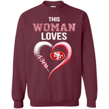 This Woman love 49ers NFL football team - Sweatshirt