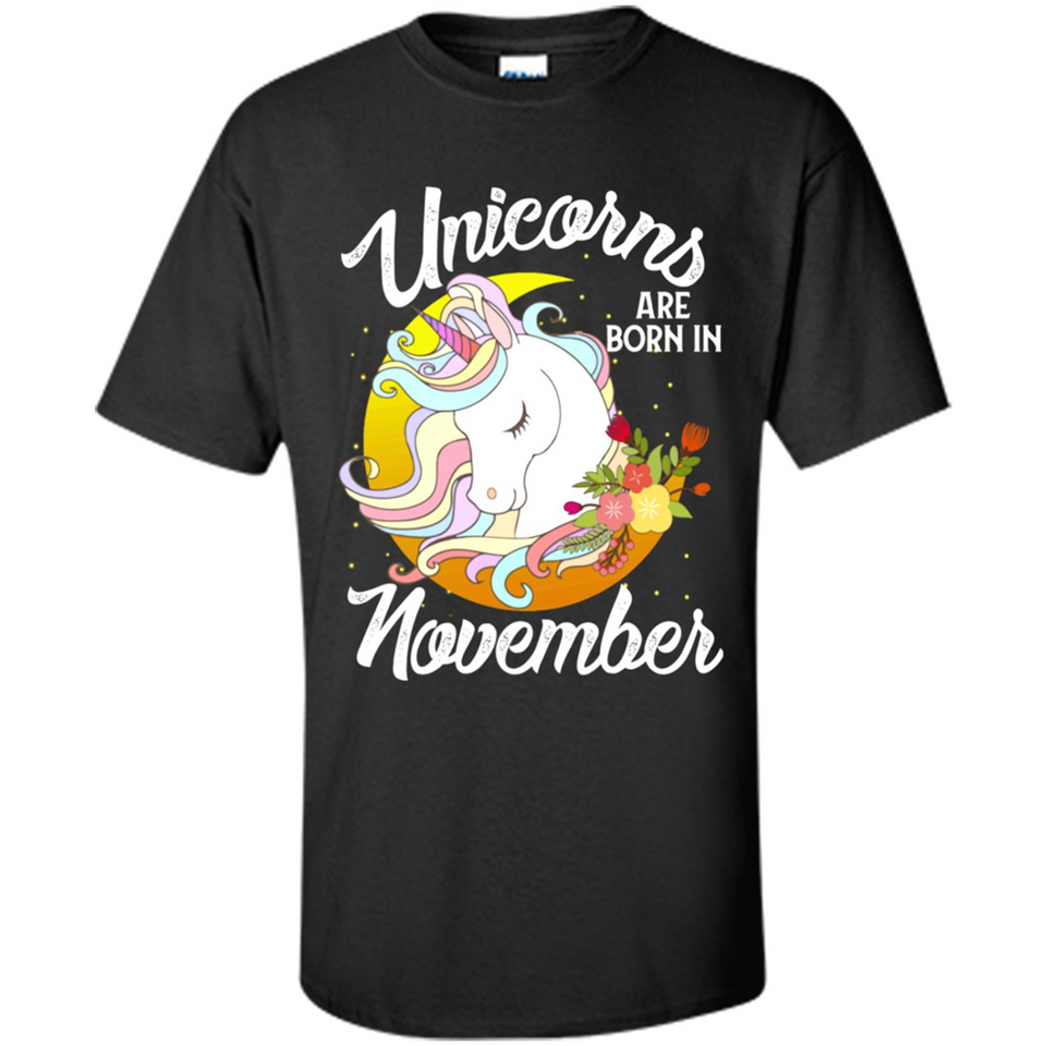 Unicorns Are Born In November Magical Rainbow
