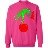 Christmas The Grinch Hand Holding Apple Ornament sweater - Sweatshirt