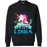 Unicorns are born in Libra Birthday Rainbow Gift Ladies Custom