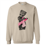 Groot Hug Breast Cancer - Sweatshirt