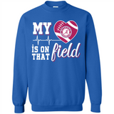 Alabama Crimson Football My Heart is on that Field - Sweatshirt
