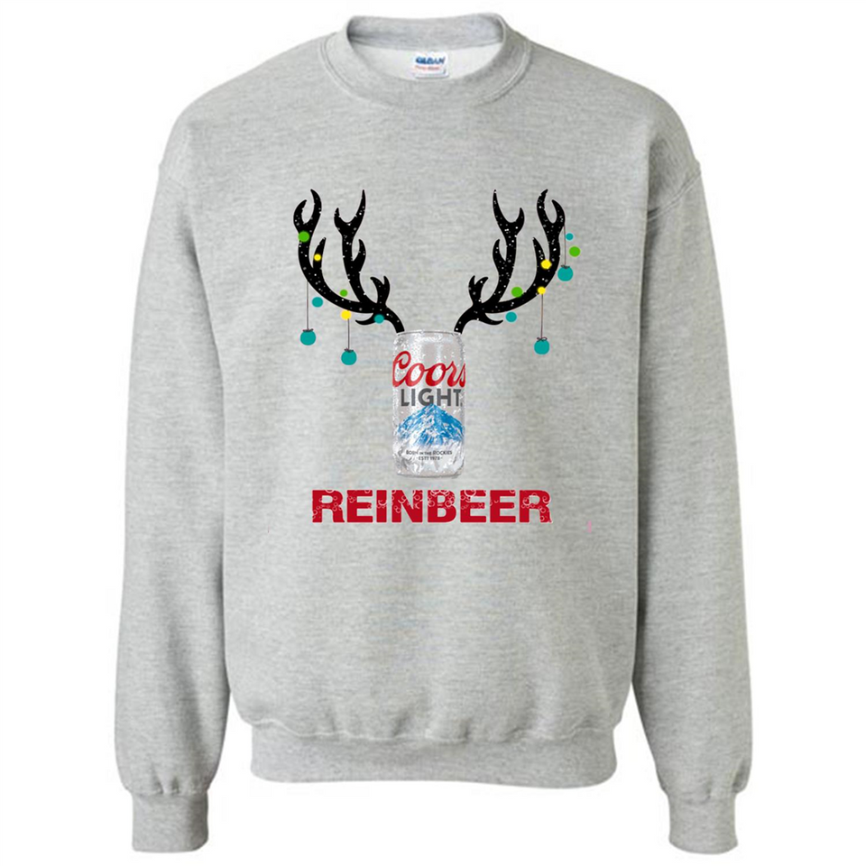 Coors Light Reinbeer Funny Beer Reindeer Christmas Sweatshirt - Sweatshirt