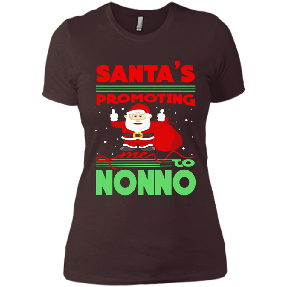 Santa's Promoting Me To Nonno - Ladies' Boyfriend T-Shirt