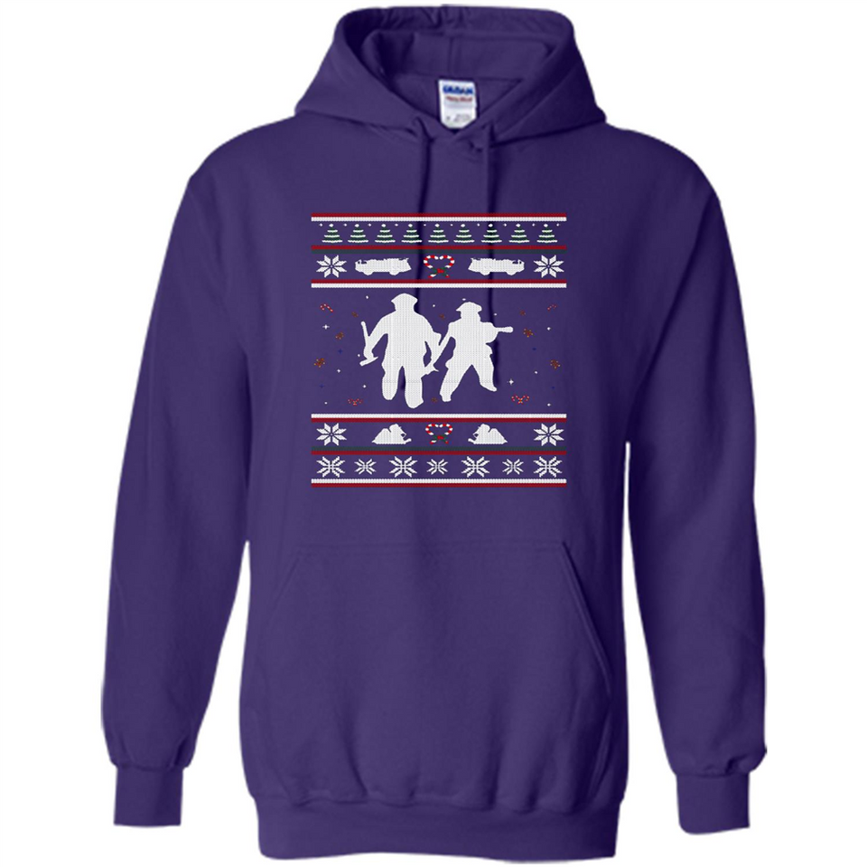 Christmas Ugly Sweater Firefighter Ugly Christmas Sweater - Hoodie