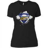 Denver Nuggets And Superman Fans - Ladies' Boyfriend T-Shirt