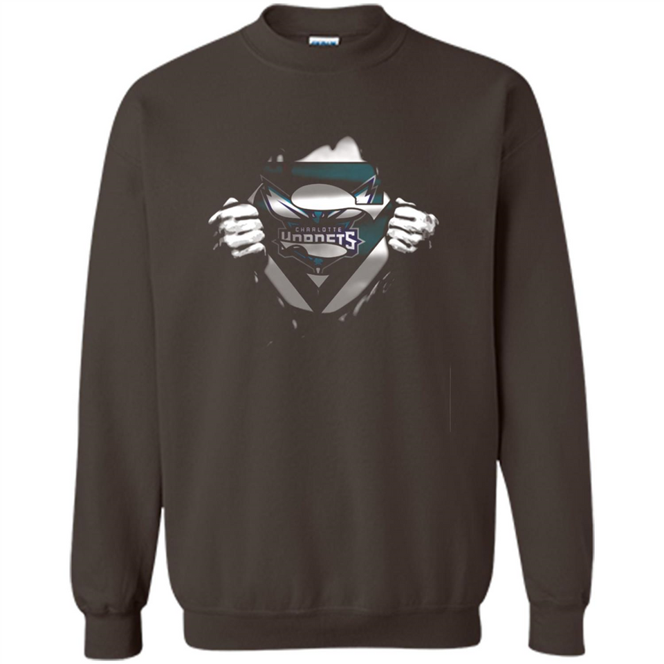 Charlotte Hornets And Superman Fans - Sweatshirt