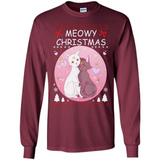 Sailor Moon Yin Yang Cat Love Ugly Christmas Sweater - Long Sleeve T-Shirt